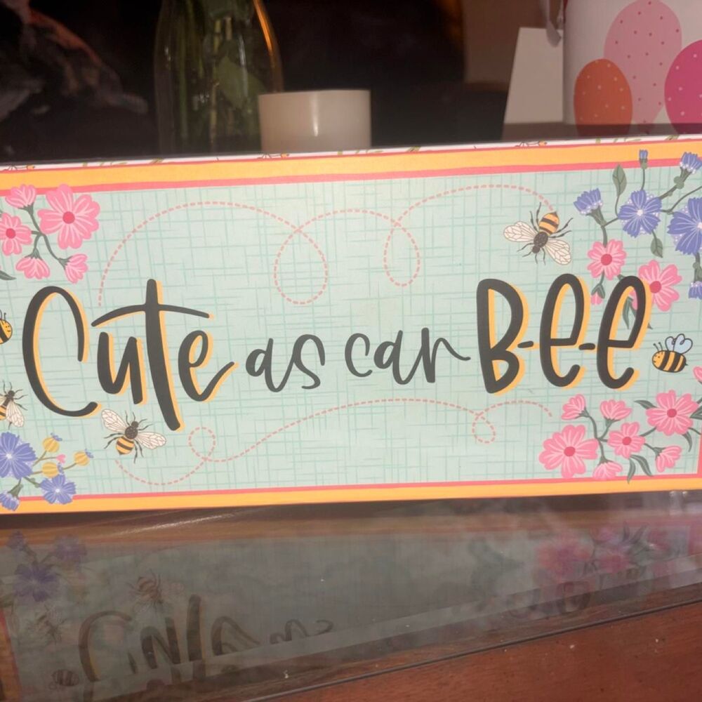 Cute as car bee decor box.
